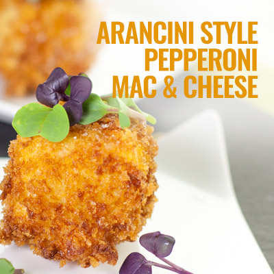 Arancini Style Pepperoni Mac and Cheese